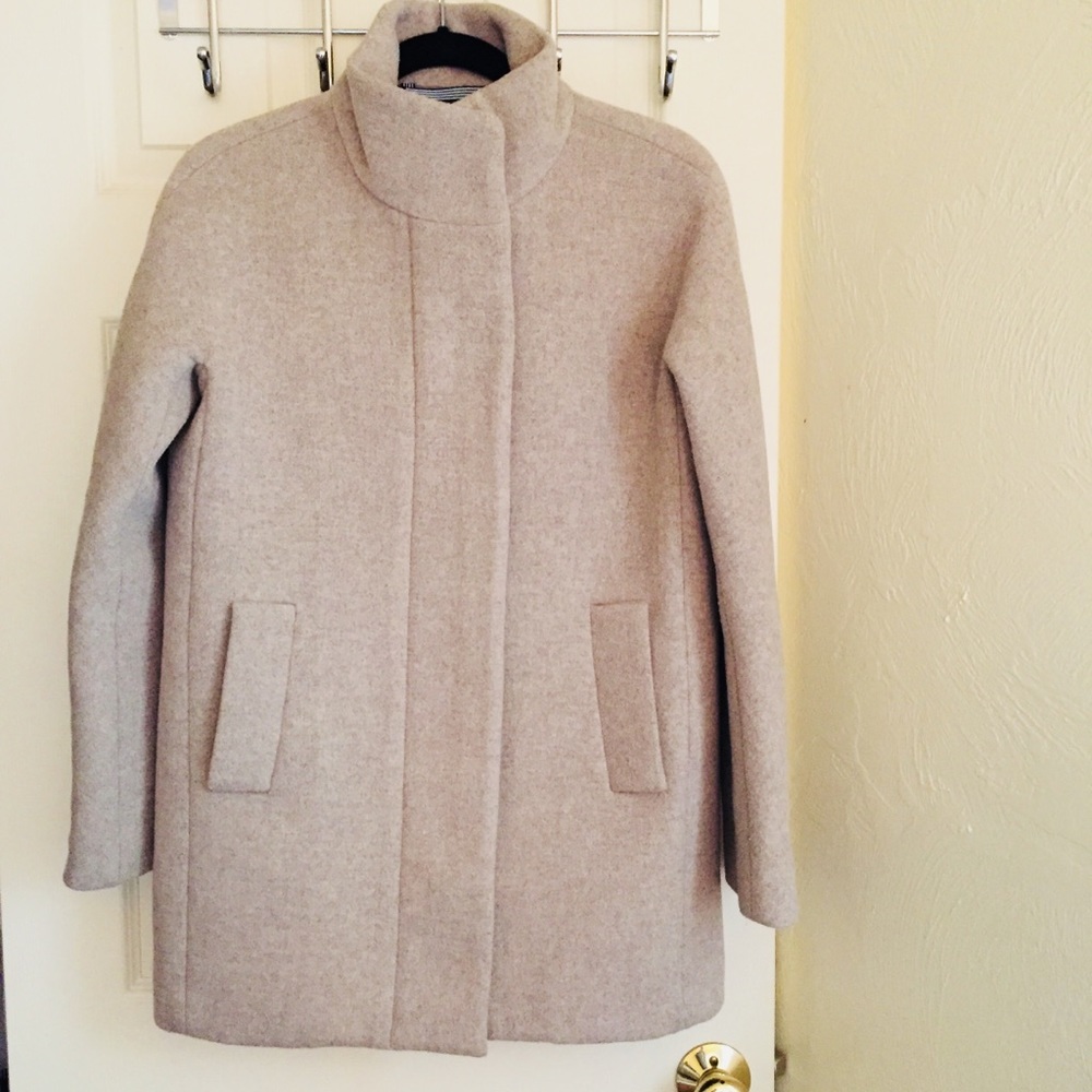 J Crew Factory City Coat in Heather Oatmeal